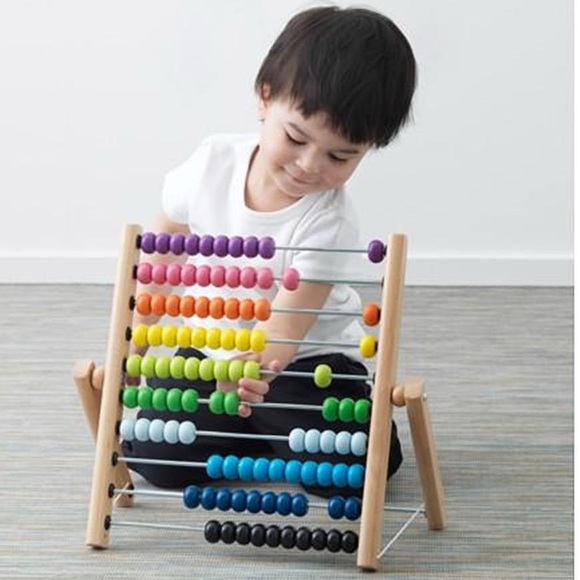 IKEA 100 Wooden Bead Abacus Learning Toy - Never Used - Picture 1 of 8